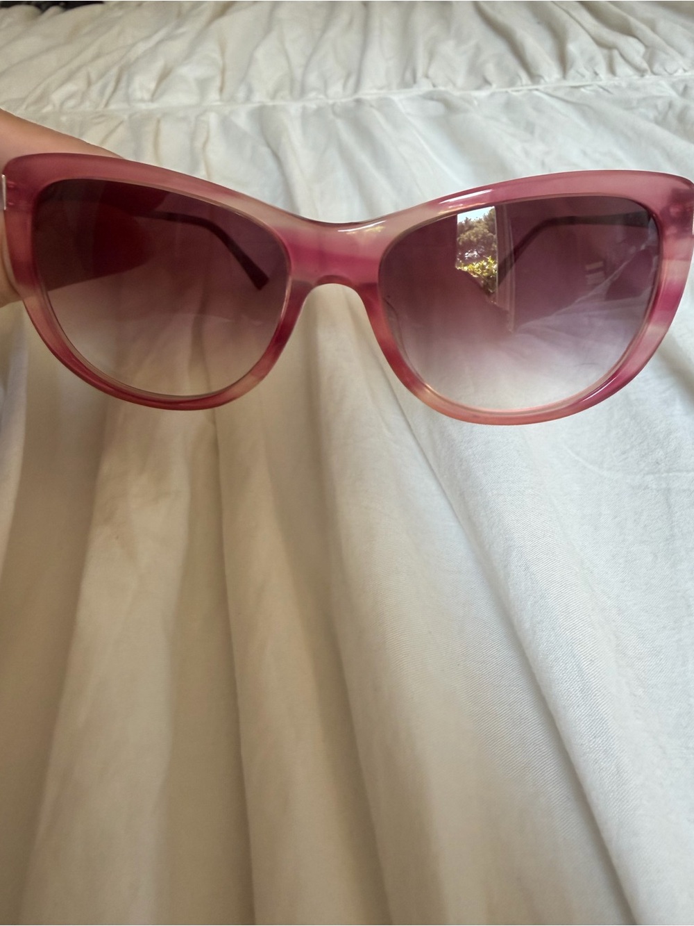 Giorgio Armani Pink Gradient Cat-Eye Sunglasses